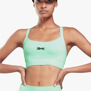 NWT Reebok X Victoria Beckham RBK VB Digital Green Seamless Bra sz XS